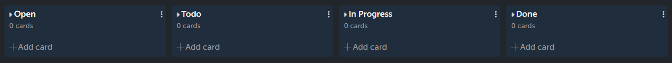Simple board template