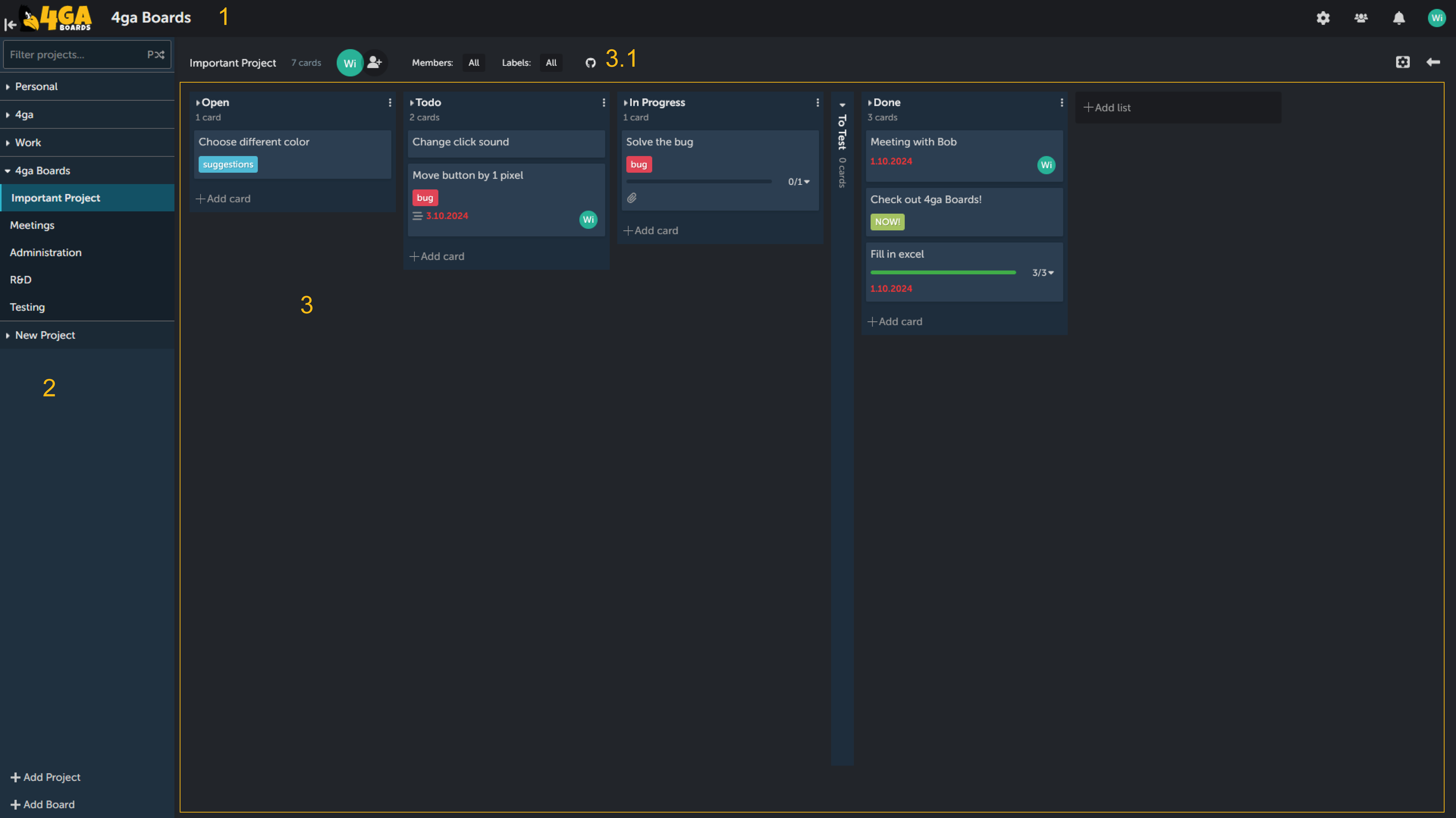 Board view