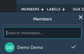 Card members option