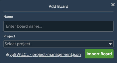 Trello import options