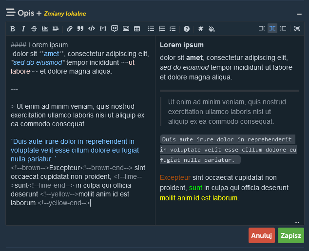 Prezentacja edytora tekstu